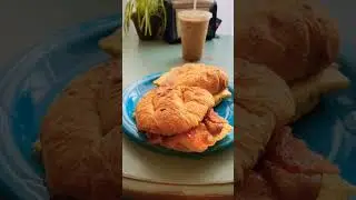 Bacon & Ham Breakfast Croissant #food #foodie #yum #richmondva #rva #culpeper #croissant  #burgers
