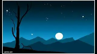 How to draw a beautiful scenery| Ms Paint Scenery drawing | Computer painting