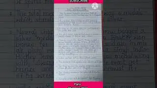 ten lines essay on Paris Olympic 2024 #shorts