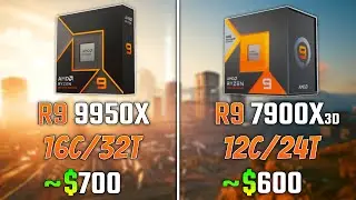 AMD RYZEN 9 9950X vs RYZEN 9 7900X3D | Test in 6 Games