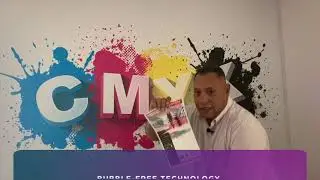 Derek presents SpotOn Floor vinyl - Winner of the product of the year award at SGIA