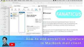 Creating Attractive Email Signatures on MacBook: Step-by-Step Guide