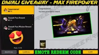 FREE FIRE REDEEM CODE TODAY October 30 | FF REWARDS REDEEM CODE | DIWALI GIVEAWAY EMOTE REDEEM CODE
