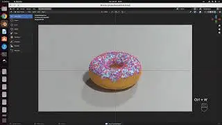 Пончик в Blender