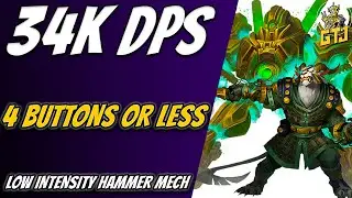 Unleash The Power | 34K DPS With 4 Buttons Or Less | GW2 Low Intensity Mechanist DPS Build Guide