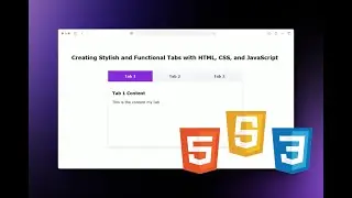Creating Tabs for Beginners using HTML, CSS, and JavaScript | Full Guide