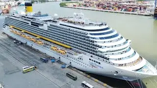 IMAGENS DO NAVIO DE CRUZEIRO NO PORTO DE ITAJAI