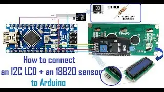 I2C LCD display with 18b20