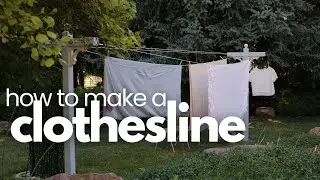 How to Make an Outdoor Clothesline | Super Easy Tutorial