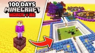 I Survived 100 Days in VOLCANOBLOCK in Minecraft Hardcore!