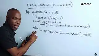 Handling Exceptions with try-except-else block in Python 