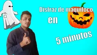 ¡¡Disfraz de maquiloco para Halloween en 5 minutos!! | Halloween improvisado