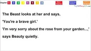 Learn English story of ( Beauty and the Beast )