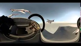 360 VR TEST Fighter Jet Cinema 4D