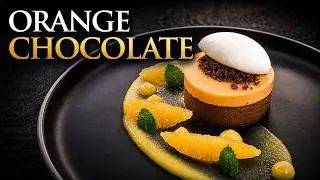 Fine dining CHOCOLATE & ORANGE dessert | Michelin Star Pastry At Home