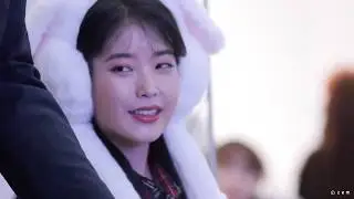 [fan cam] IU Bunny Hat, Cutest at a fan sign event 아이유 직캠