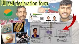 How to fill self declaration form for jee main 2024|jee mains admit card fill up|jee mains documents
