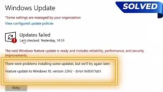 [SOLVED] Windows Updates Failed - Error 0x80071ab1 Cannot Update windows 10 version 22H2