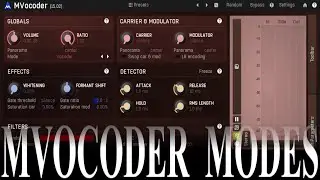 Vocoder Modes in MVocoder
