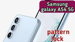 How To Set Screen Lock Pattern In Samsung Galaxy A54 5G, Screen Lock Password Setting,