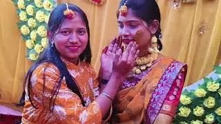 Haldi// ମୋର୍ ନାତେନ୍ ବିହା ର ହଲ୍ଡି ଟିକେ ମାଖ୍ ମା କାଇଁ 🥰🥰😺👹