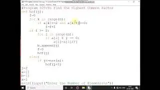 Write a Python Program To Find the Highest Common Factor (HCF) of ‘n’ numbers?