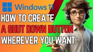 Making A Shut Down Button Where Ever You Want #techhacks #techtips #shutdownbutton #windows11tips