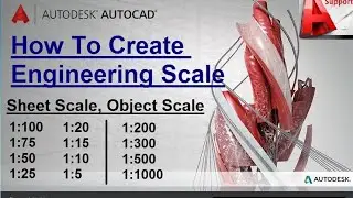 Scale-How to Create Engineering Scale/Drawing scale in Autocad Hindi/Urdu