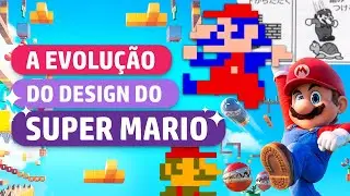 Evolução do design do Super Mario (Jogos) | Laryssa Moura