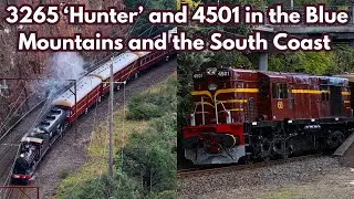 Kaelan's Trains Vlog 152: 3265 ‘Hunter’ and 4501 in the Blue Mountains and the South Coast