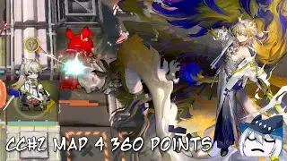 [Arknights] CC#2 Rotation Map 4: Research Base Quarantine Zone 360 Points Run 7 OPs AFK run
