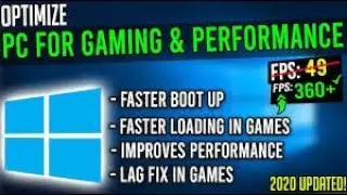 Optimize Your Pc For Gaming 100% Working .