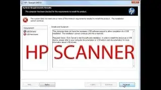 This computer does not have the necessary USB software support to allow | HP 4010 scanner usb error