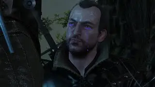 Geralt making Lambert upset by sparing Jad Karadin