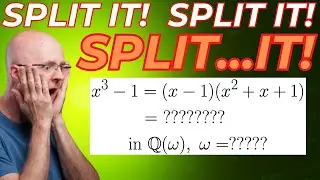 Find a Splitting Field of x^3-1 over ℚ