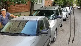 Skoda Roomster installation of the roof rack