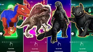 🦖 Dino Spider vs Stegosaurus vs Godzilla vs Pterodactyl | Coffin Dance 🪩