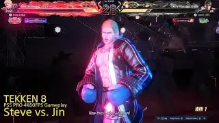 TEKKEN 8| Steve vs. Jin - High Level GAMEPLAY | PS5 PRO 4K60FPS