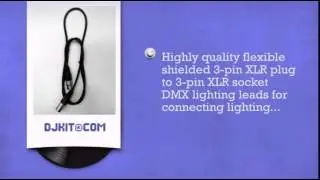 High Quality DMX Cable 1.5m - DJkit.com