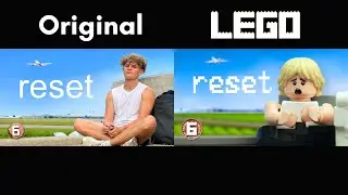 MrBeast $100,000 Donation in LEGO (Side-by-Side Comparison)