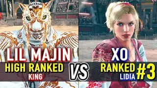 T8 🔥 LIL MAJIN (High Ranked King) vs XO (#3 Ranked Lidia) 🔥 Tekken 8 High Level Gameplay