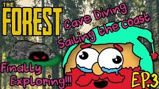 Derpy plays THE FOREST Part3 [Sailing the cost and cave dive for the first time]