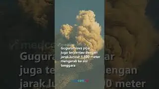 GUNUNG SEMERU ERUPSI, TINGGI KOLOM ASAP LETUSAN CAPAI 1.000 METER