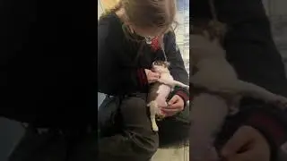 Юля и щенок Рич.
