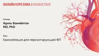 Криоаблация для персистирующей ФП. Адиль Баимбетов