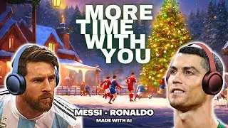 Messi & Ronaldo - More Time With You! (Christmas Music Video - AI Parody)