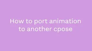 Guide: How to port idle animation to another pose