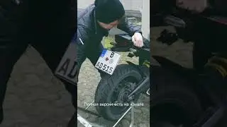 Установка мотоцикла на мотоподкат Honda Cbr650 R