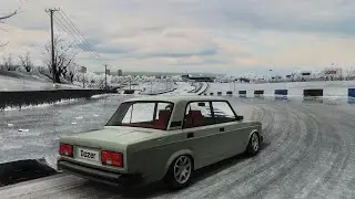 120hp LADA 2105 on snowy Blackwood