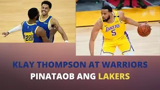 KLAY THOMPSON AT WARRIORS, SINUNOG ANG LAKERS SA PAG-SCORE #warriorsvslakers #lakersvswarriors